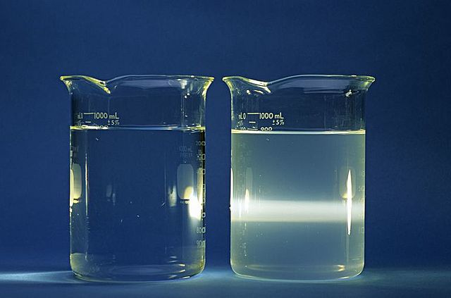 Discovers the Scattering of Light effect or The Tyndall Effect