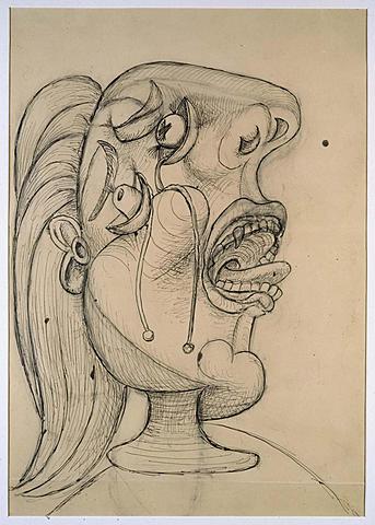 Cabeza llorando VIII.