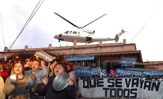 Renuncia del Presidente De la Rúa