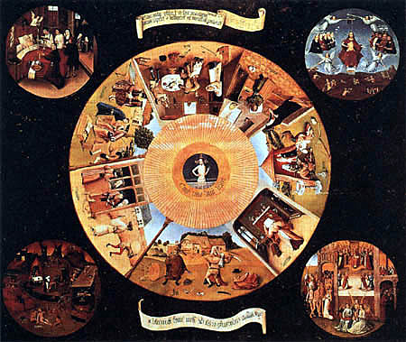 Mesa de los pecados capitales
