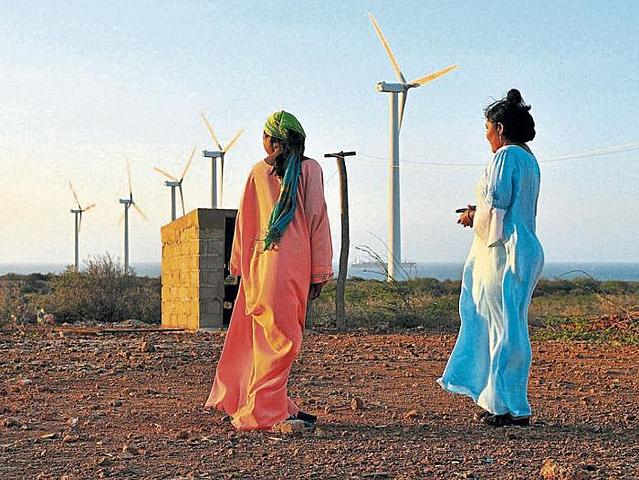 Construccion del parque eolico Jepirachi