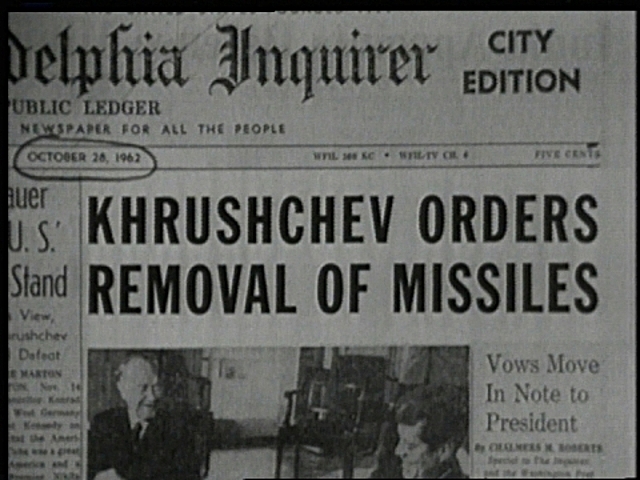 End of the Cuban Missile Crisis
