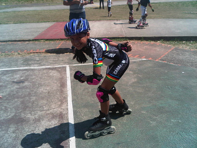 Primera competencia de patinaje