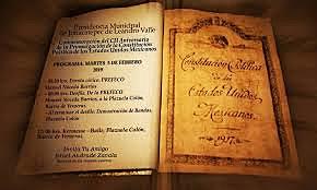 Promulgacion de la Constitución Política de los Estados Unidos Mexicanos