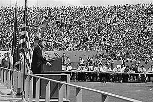 Kennedy at Rice University, Texas