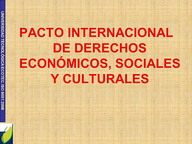 Origen del Pacto Internacional de Derechos Económicos, Sociales y Culturales.