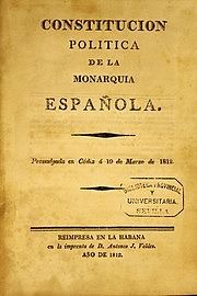 Constitución Política de la Monarquía Española