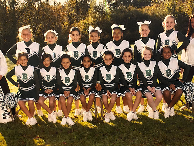 my first cheerleading season!