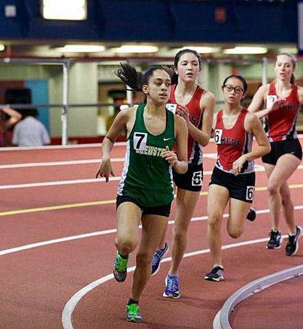 running my first 600 meter race!