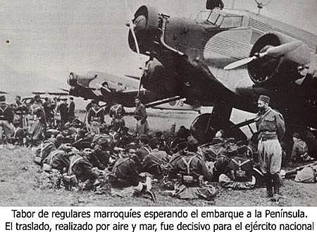 Sublevación en contra del Frente Popular y la República: comienza la rebelión militar que da lugar a la Guerra Civil.