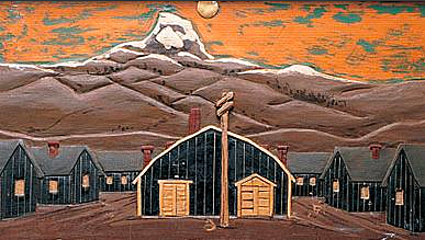 "Camp Scene" (Painting)