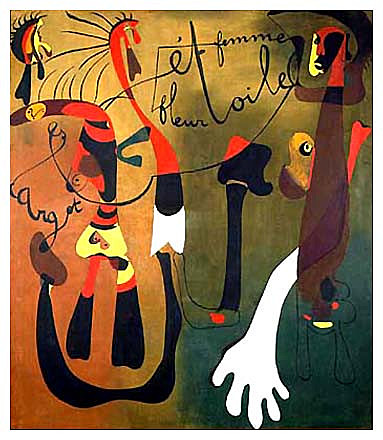 "Caracol, mujer, flor y estrella"