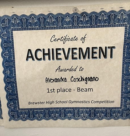 Winning First Place In A Meet