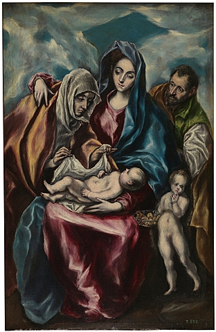 La Sagrada Familia, santa Ana y san Juanito