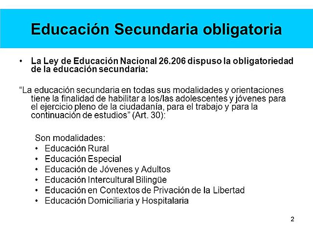 educación secundaria