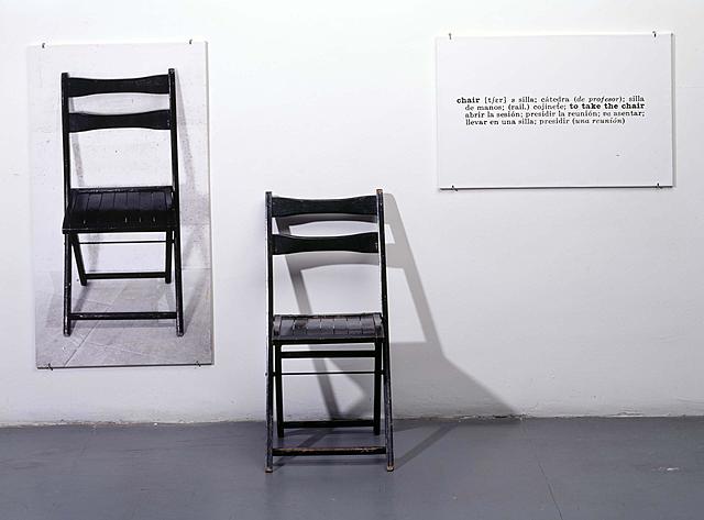 Una i tres cadires - Joseph Kosuth (Art conceptual)