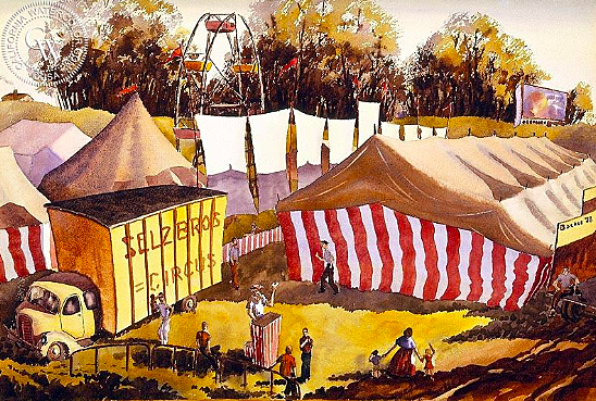"Selz Bros. Circus" (Painting)