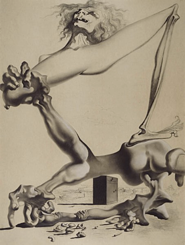 Estudio para «Premonición de la Guerra Civil» / Study for “Premonition of the Civil War”