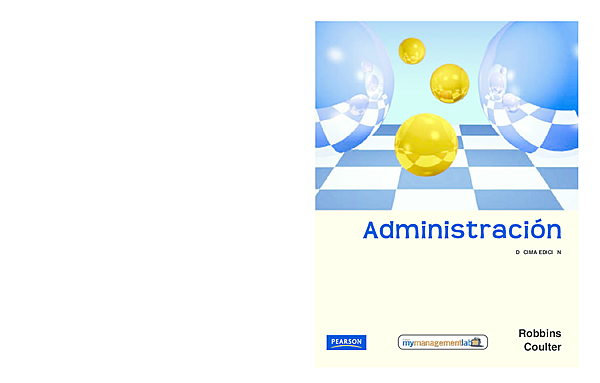 Stephen P. Robbins y Mary Coulter libro titulado "administraron octava edición"