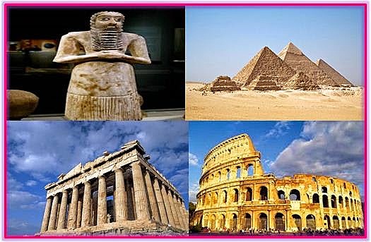 Egipcios, Romanos, Griegos