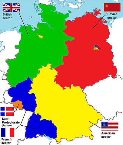 Postwar occupation/division of Germany