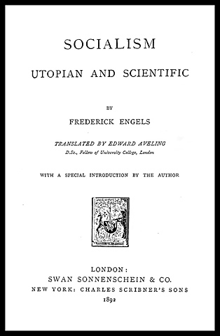 Socialism: Utopian and Scientific