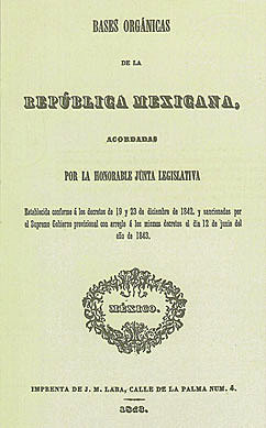 Bases de la Organización Política de la República Mexicana