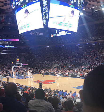 First Knicks Game.