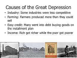 Causes of The Great Depression