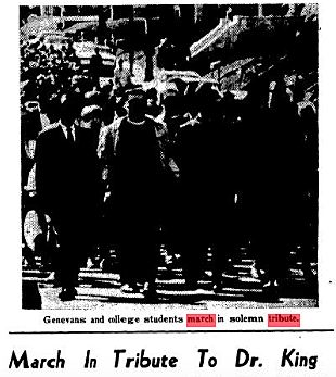 HWS: March in tribute to King