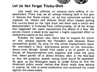 HWS: President Nixon Reaction