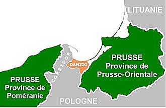 Allemagne réclame couloir+ ville de Dantzig