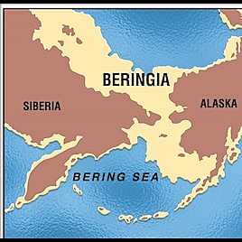 Water covered Beringia