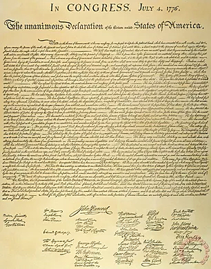The Declaration of Independence is Signed
