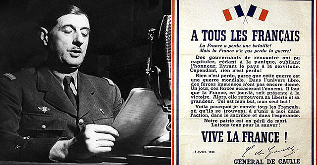 Appel du général de Gaulle à la réssistance