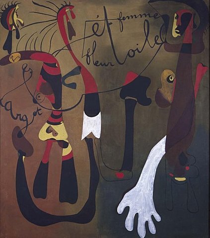 PINTURA(CARACOL,MUJER,FLOR,ESTRELLA),JOAN MIRÓ