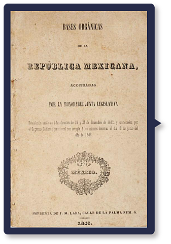 Bases de la organización política de la República Mexicana