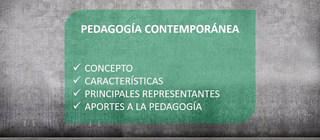 Pedagogía Contemporánea XX