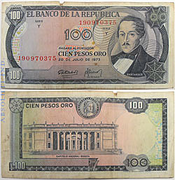 100 pesos (1971)