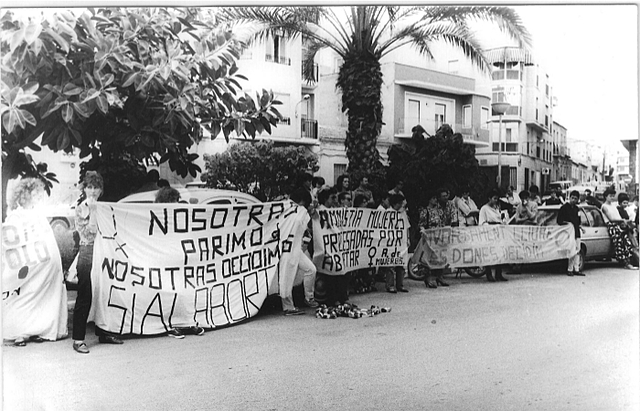 Concentració a favor de l'avortament.