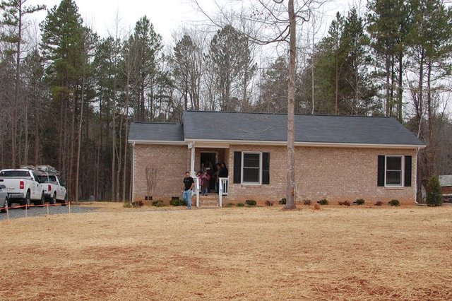 Dedicated 1st Habitat for Humanity Houese