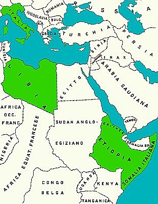 La conquista dell'Etiopia e la nascita dell'A.O.I. (Africa Orientale Italiana)
