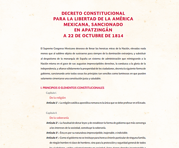 Decreto Constitucional para la Libertad de la América Mexicana