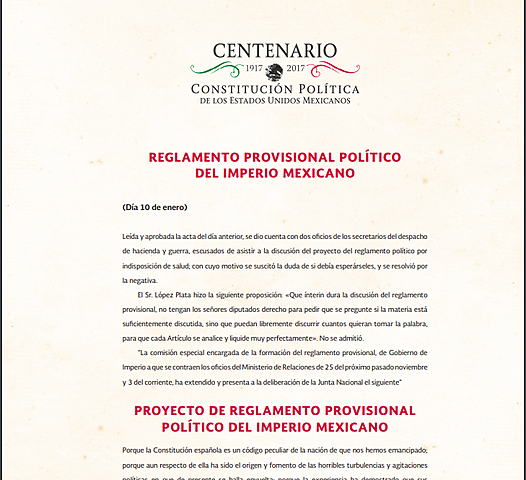 Reglamento Provisional Político del Imperio Mexicano