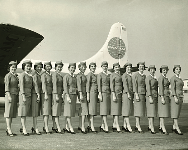 The responsibility of female flight attendants grew