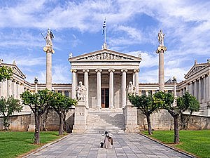 Die Akademie der Wissenschaften in der Panepistimioustraße