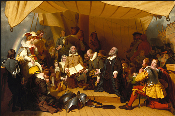 Pilgrims leave Britain for America