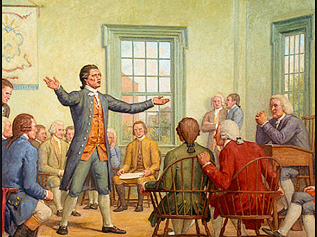Delegates meet at the First Continental Congress