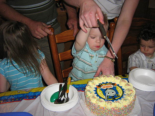 First time cutting a cake by myself