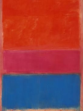 Mark Rothko, "No 1 Royal Red and Blue"